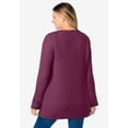 thumbnail image 2 of Woman Within Plus Size Ultra Soft Waffle Thermal Sweatshirt, 2 of 5