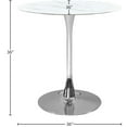 thumbnail image 3 of Meridian Furniture Holly 36" Chrome Counter Height Table, 3 of 4