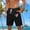 Black(New), variant on PNTUTB Summer Beach Shorts for Men Fashion Print Elastic Waist Drawstring Pockets Casual Comfortable Shorts