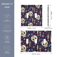 thumbnail image 3 of Dailycode Light Switch Plate Covers 2 Gang Wall Plate Plastics Outlet Covers for Kitchen Home Office Decor Cute Skull Candles Bone, 3 of 8