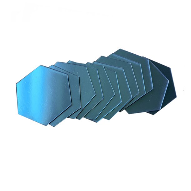 6/12 Uds pegatina de pared de espejo 3D calcomanía hexagonal decoración del hogar DIY pegatinas de decoración de espejo autoadhesivas decoración artística de pared 126mm grande