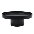 thumbnail image 1 of ABS Cosmetic Tray Organizer, Decorative Storage Tray for Home, Kitchen, Bathroom - Black/White Round Tray (12x26x9.5cm), 1 of 5