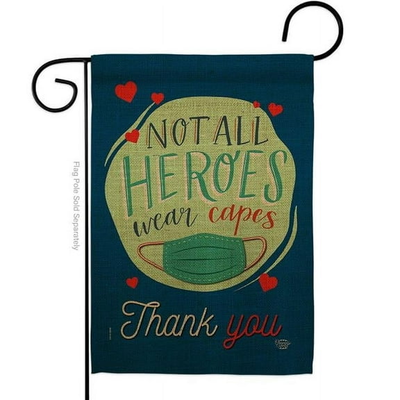 Ornament Collection G192205-BO Thank You All Heroes First Responders EMT 13 x 18.5 in. Double-Sided Decorative Vertical Garden Flags for House Decoration Banner Yard Gift