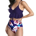 thumbnail image 6 of Summer Savings Clearance! Edvintorg High Waisted Bikini Women 2023 Summer Swimsuit Fashionista Lady Sexy Backless Bikini Set Two Piece Swimsuit, 6 of 6