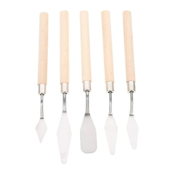 Oraceous 5Pcs Painter Paint Tools Scrape Professional Artist Art Draw Spatulas Painting Scrapers