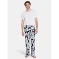 thumbnail image 3 of Disney Mickey Mouse Men's & Big Men's Graphic Lounge Pants, 25'' Inseam, Sizes S-2XL, 3 of 5