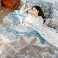 thumbnail image 3 of spefrowx 3D Underwater White Jellyfish Twin Bedding for Teens, Pale Aqua Sculpted Spotted Starfish Coral Bedding Comforter Set, Stars Reversible, 7-Piece, 3 of 6