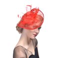 thumbnail image 1 of Tocado para mujer, tocado para fiesta, boda, sombrero de fiesta, diadema, plumas para el pelo, sombreros de cóctel, diadema, diseño de precisión, 1 of 7