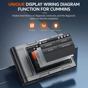 Ancel HD3600 Engineer Machinery Diagnostic Scanner Heavy Duty Scanner Construction Machinery Scan Tool Diesel Heavy Truck Scanner OBD2 Scan All System Code Reader DPF Regeneration for Truck Pickup