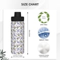 thumbnail image 3 of Susaid Monkey Submarine Captain Print 18oz Sports Insulated Kettle Stainless Steel Water Bottle Leakproof Sport Flask, 3 of 7