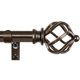 thumbnail image 1 of Barras para cortinas de ventanas de 66 a 120 pulgadas, barra para cortinas de bronce de 3/4 pulgadas de 32 a 115 pulgadas, barra individual ajustable, 1 of 8