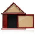 thumbnail image 3 of Reminded Flag Case and Certificate Display, Military Shadow Box Frame fits 3' x 5' Flag, Solid Wood Cherry Finish, 3 of 7