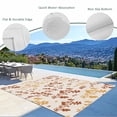 thumbnail image 3 of Orange Yellow Botanical Outdoor Rug for Patio/Deck/Porch, Non-Slip Large Area Rug 4 x 6 Ft, Rustic Country Spring Floral Summer Leaf Indoor Outdoor Rugs Washable Area Rugs, Camping Rug Carpet Runner, 3 of 8