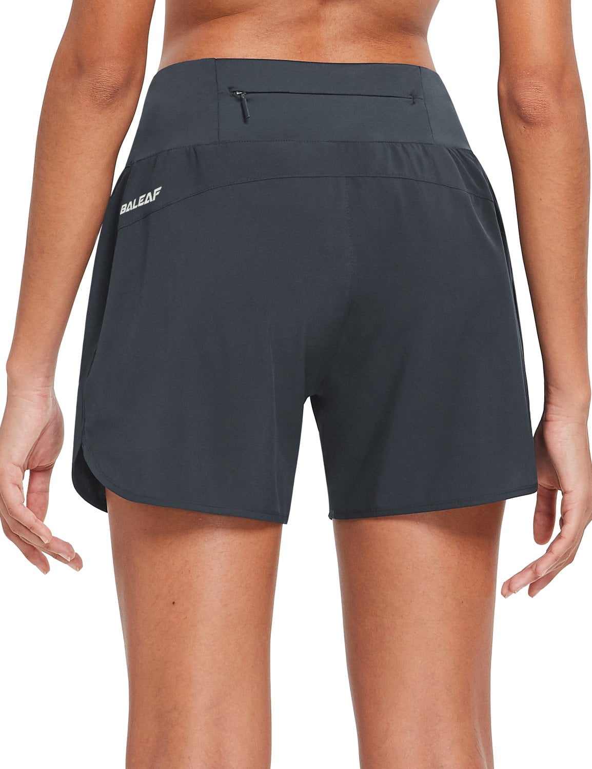 Baleaf Mens Cool Running Shorts Quick Dry Sports Shorts Seamless Zip Pockets 
