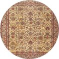 thumbnail image 1 of Ahgly Company Machine Washable Indoor Round Traditional Mahogany Brown Area Rugs, 3' Round, 1 of 7