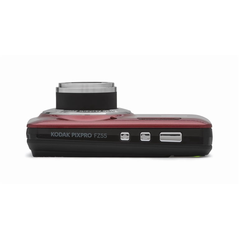 Kodak PIXPRO FZ55 Easy Point & Shoot Digital Camera Bundle (Red) +