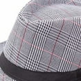 thumbnail image 5 of Unisex Classic Vintage Retro Fedora Hat with Black Band Fashion Casual Jazz Plaid Cap, 5 of 8