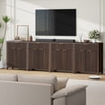 thumbnail image 5 of Aufeile Sideboard Buffet Cabinet with Drawer, Small Buffet Table with Adjustable Shelf, Modern Home Accent Furniture for Dining Living Room, Kitchen, Entryway, Walnut, 5 of 8