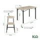 thumbnail image 5 of Juego De Comedor 4 Sillas Mesa Estructura Metalica y Tablero MDF Kingshouse negro, 5 of 7