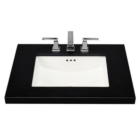 Maykke Bristol Ceramic Rectangular Undermount Bathroom Sink with (Best Undermount Bathroom Sink)