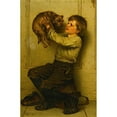 thumbnail image 3 of John George Brown 11x14 Black Modern Framed Museum Art Print Titled - You’Re a Beauty, 3 of 5
