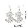 thumbnail image 2 of Earrings for Everyday Style Dollar Sign Shape Jewelry with Acrylic Fusion in Modern Hop for All Genders on Platform Competitive Analysis, 2 of 6