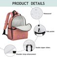 thumbnail image 4 of Paisley and Floral Red Pattern Cute School Backpack Bag for School with Padded Back and Adjustable Shoulder Straps 15.25"x11.5"x5.25", 4 of 5
