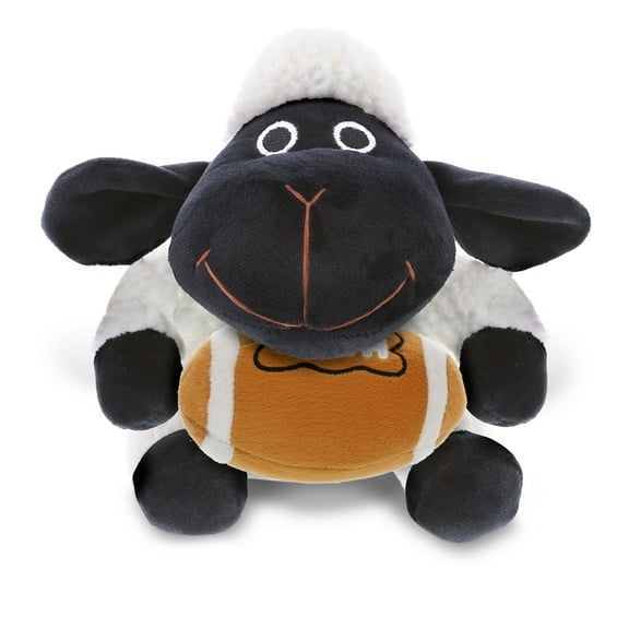 DolliBu Black Nose Sheep Stuffed Animal with Football Plush - Soft Huggable Sheep, Adorable Playtime Plush Toy, Cute Farm Animal Gift, Plush Doll Toy for Kids and Adults - 6 Inches