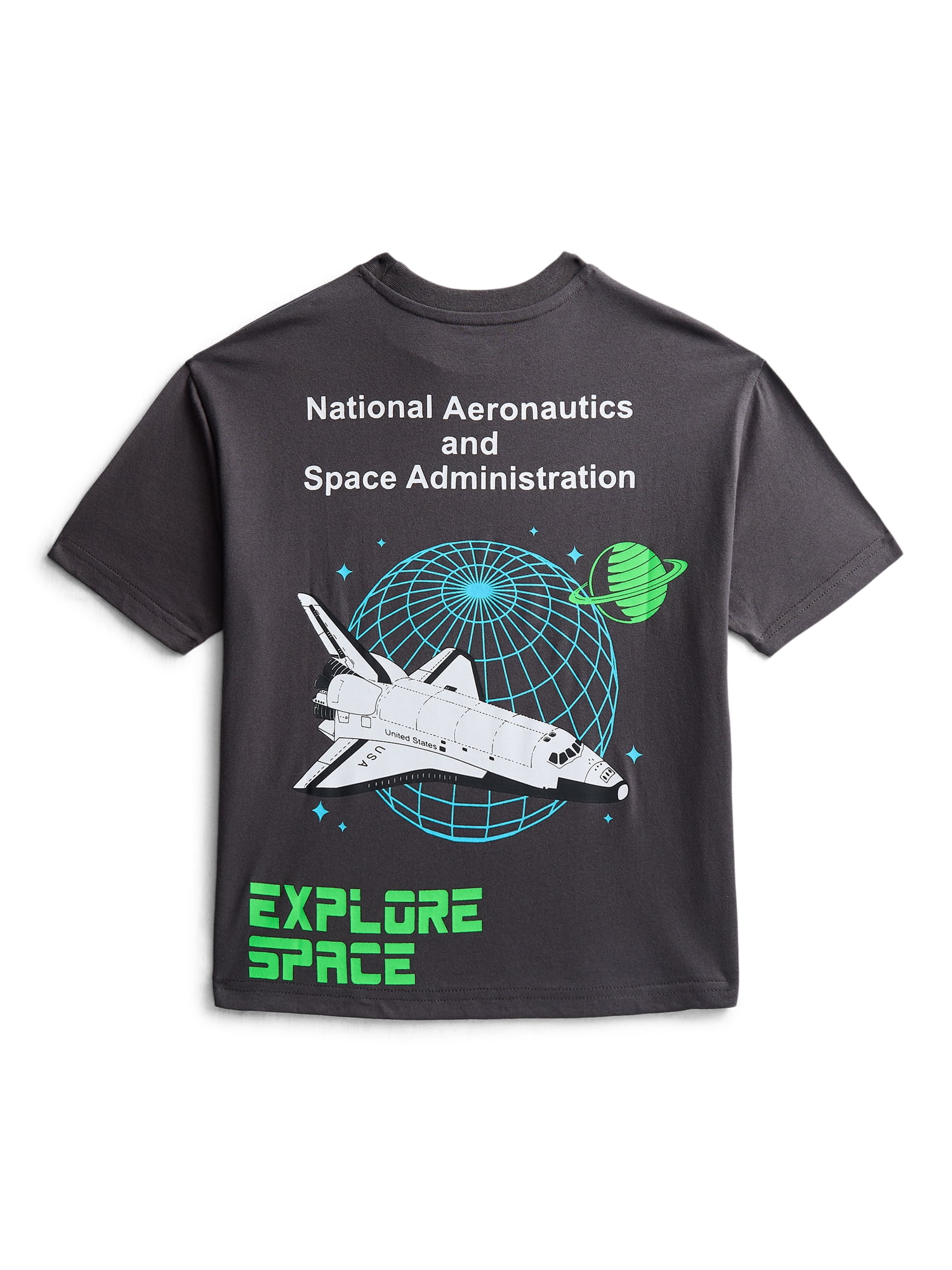 NASA Boys Graphic Tee with Short Sleeves, Sizes XS-2XL