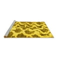 thumbnail image 2 of Ahgly Company Machine Washable Indoor Rectangle Abstract Yellow Modern Area Rugs, 3' x 5', 2 of 4