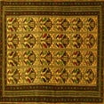 thumbnail image 1 of Ahgly Company Indoor Square Persian Yellow Traditional Area Rugs, 4' Square, 1 of 4