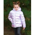 thumbnail image 2 of Aideaone Girls Puffer Jacket Packable Hooded Warmth Padded Winter Coat Metallic Shine Outerwear 10-12Years, 2 of 8