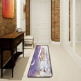 thumbnail image 3 of SKYSONIC 2X6 Feet Winter Snowman Landscape Runner Rug with Rubber Backing, Snow House Non Slip Entryway Rug Runner Washable Soft Area Rug Carpet for Hallway Bedroom Kitchen Decor, 3 of 6