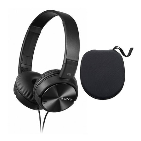 Sony Noise-Canceling Over-Ear Headphones, Black, MDRZX110NC
