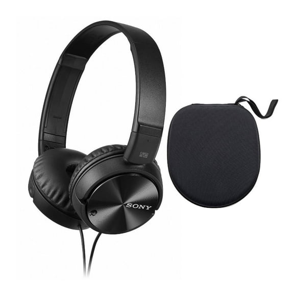 Sony Noise-Canceling Over-Ear Headphones, Black, MDRZX110NC