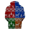 thumbnail image 4 of Suéter de Navidad informal de moda para hombre, suéter con capucha y estampado Digital de vellón Pompotops oipoqjl16486, 4 of 5