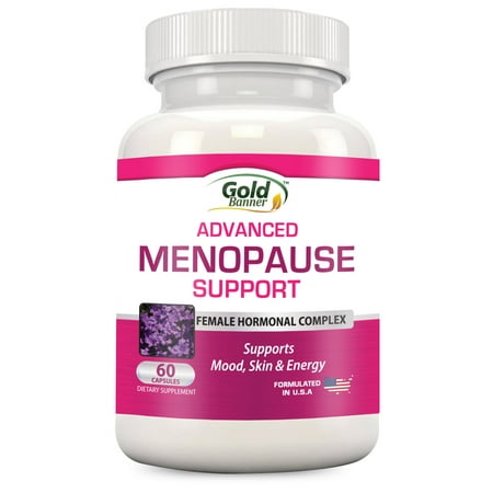 Advanced Menopause Support - Natural Menopause Relief for Hot Flashes, Night Sweats, Mood Swings & Vaginal Dryness - Black Cohosh, Soy Isoflavones & Herbal Extract Formula - Does Not Include
