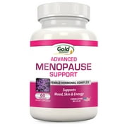 Advanced Menopause Support - Natural Menopause Relief for Hot Flashes, Night Sweats, Mood Swings & Vaginal Dryness - Black Cohosh, Soy Isoflavones & Herbal Extract Formula - Does Not Include Hormones!