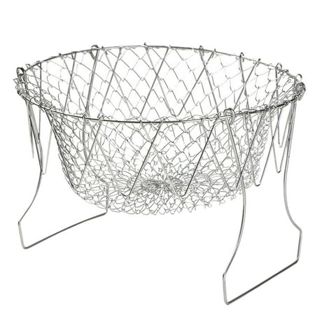 

JPGIF Clearance Steam Rinse Strain Fry Strainer Stainless Steel Strainer Net Kitchen Cooking Tool Function Retractable Folding Strainer Cooking For Food Or Fruits