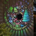 thumbnail image 5 of IFRINID Solar Wall Light, Outdoor Iron Christmas Decorative Light with Cutout Pattern, 600mAh Battery for Garden, Patio and Porch, 5 of 6