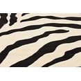 thumbnail image 5 of Unique Loom Wildlife Collection Animal Inspired with Zebra Design Area Rug, 8 ft x 8 ft, Ivory/Black, 5 of 5