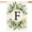 F, variant on Monogram Letter L Floral Garden Flag 12x18 Inch Double Sided Outside, Family Last Name Initial Yard Outdoor Decoration