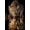 Brown, variant on Mudket Leopard Drinking Water with Reflection Canvas Wall Art, Realistic Safari Wildlife Canvas Art for Living Room Bedroom Print for Office Home Decor , Framed Ready to Hang - 12"L x 8"W
