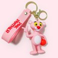thumbnail image 1 of Llavero creativo de Pantera Rosa, linda muñeca deportiva, bolso escolar periférico de dibujos animados, bolso cruzado, colgante, regalo para niños y niñas, 1 of 2