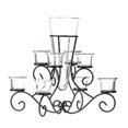 thumbnail image 1 of Zingz & Thingz 57071008 Scrollwork Candle Stand with Vase, 1 of 1