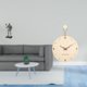 thumbnail image 2 of Figura de escritorio,Estatua de caballero,arte,artesanía,coleccionable,escritorio,oficina,Reloj de pared,Reloj de pared decorativo para sala de estar,silencioso,Reloj de pared de madera con, 2 of 8