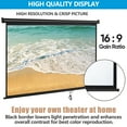 thumbnail image 3 of HomGarden 80inch 16:9 Portable Projector Screen 1080P HD 4K Folding Anti-Crease Movie Screen, Black, 3 of 9