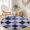 Color 5, variant on SPXUBZ Velvet Round Area Rug Trippy Rainbow Heart Checkered Vortex Circular Floor Mat Soft Non-Slip Psychedelic Pop Art Accent Carpet for Bedroom Throw Rug