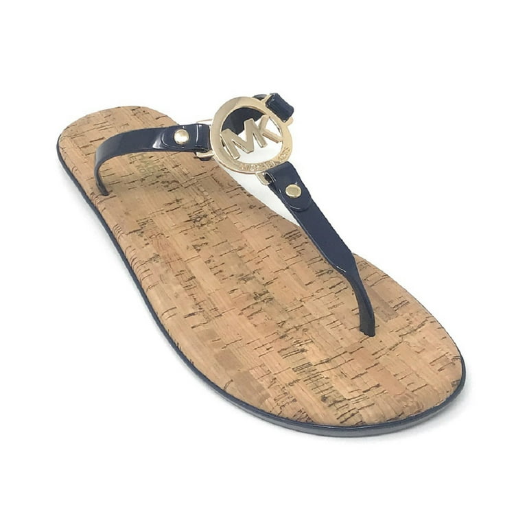 Michael kors best sale flip flops navy