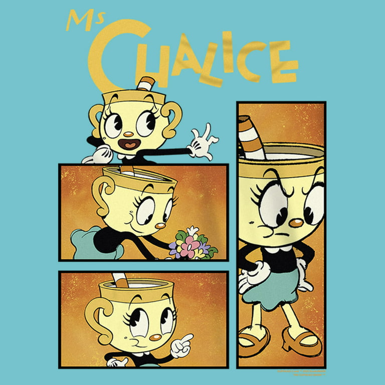 Ms chalice in the cuphead show style